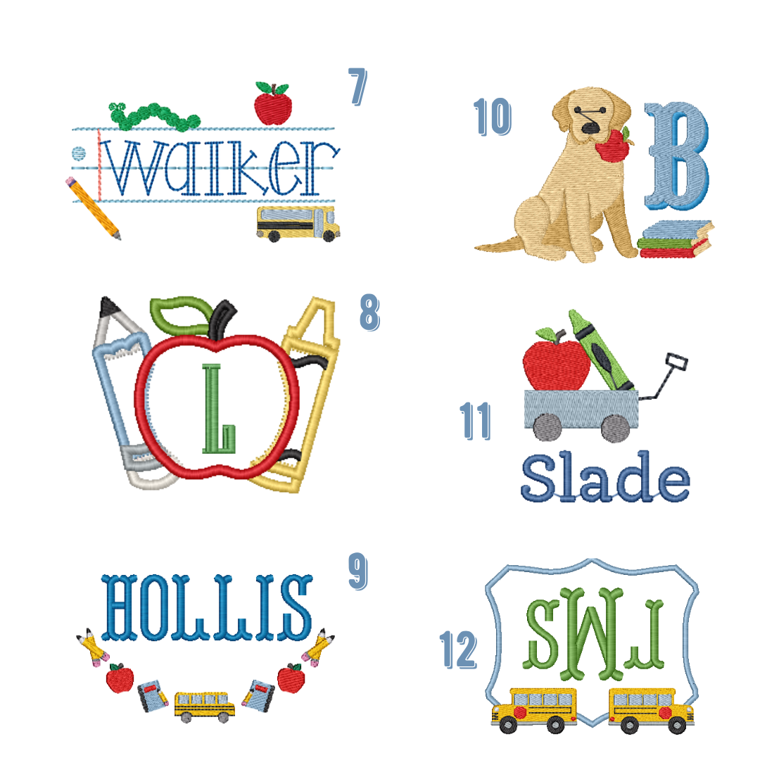Back To School Pre-Order - Scallop Bib Bubble (Multiple Colors)