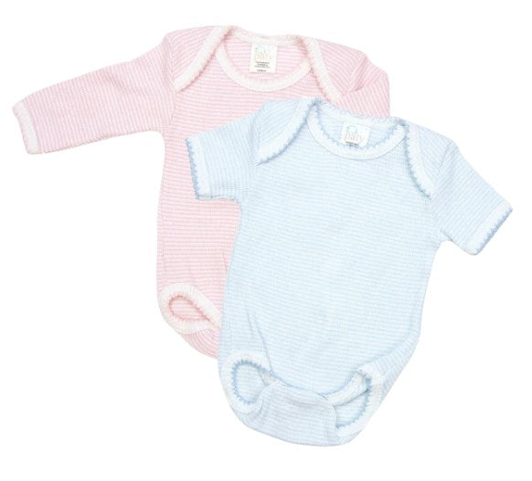 Paty Knit Overlap Shoulder Onsie - Longsleeve