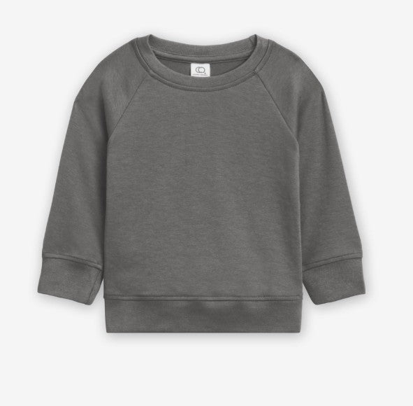 Relaxed Fit Pullover Sweater - Charcoal Gray