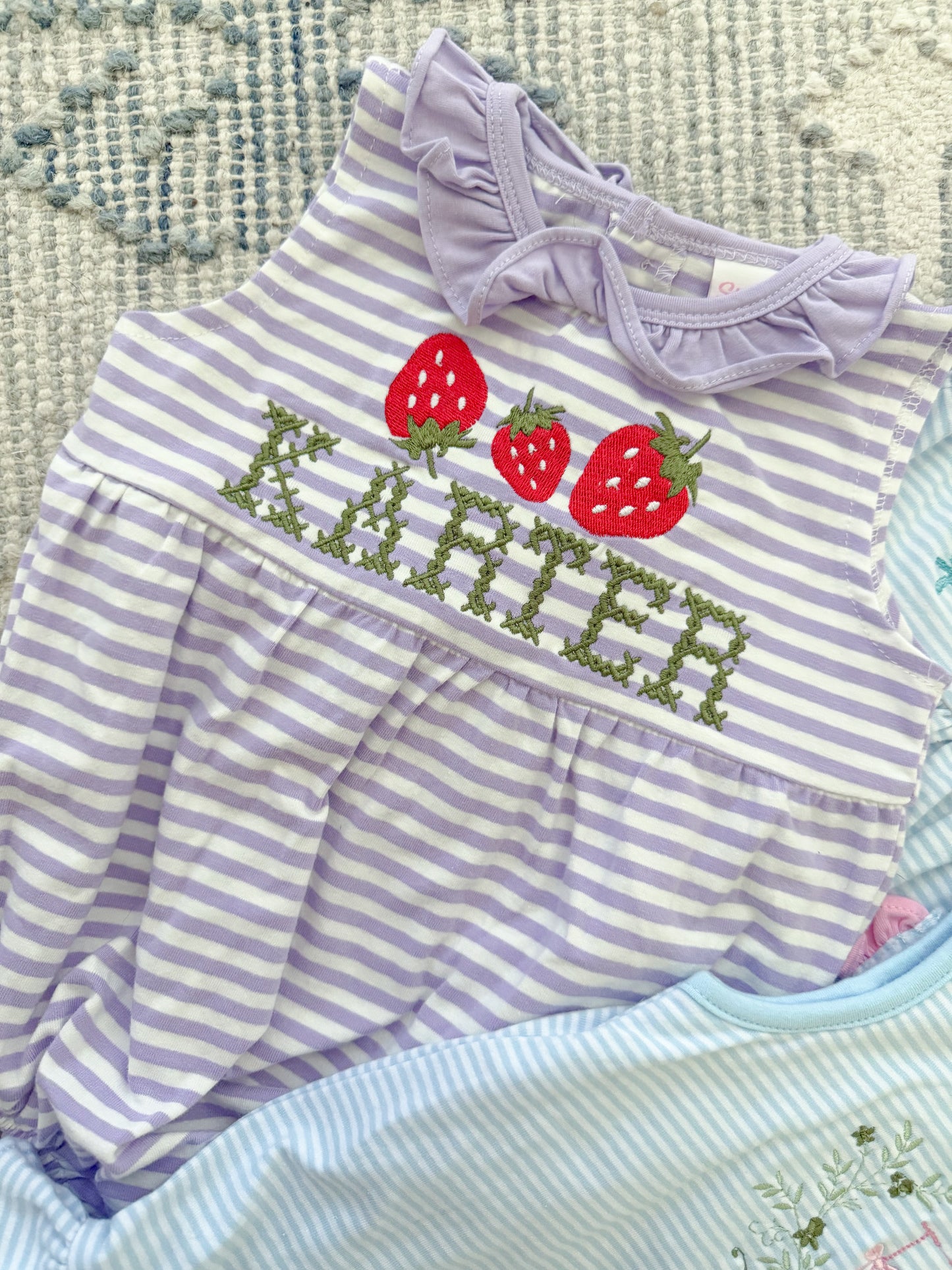 Evie Bubble - Pink Gingham and Light Blue