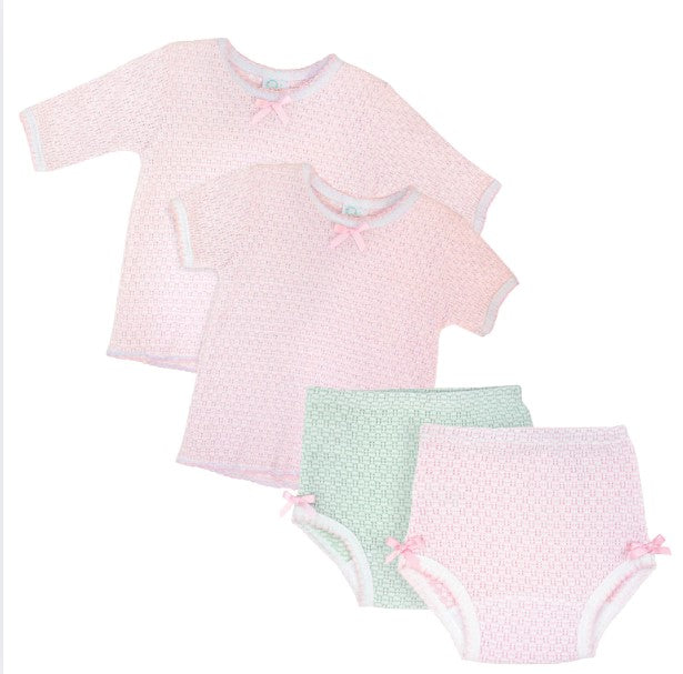 Paty Knit Shirt with Diaper Cover
