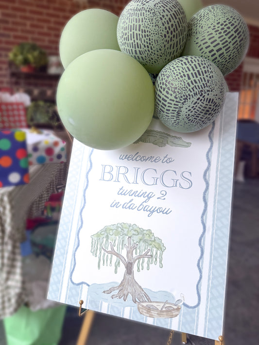 Mary Tyler Made Custom Birthday Welcome Sign