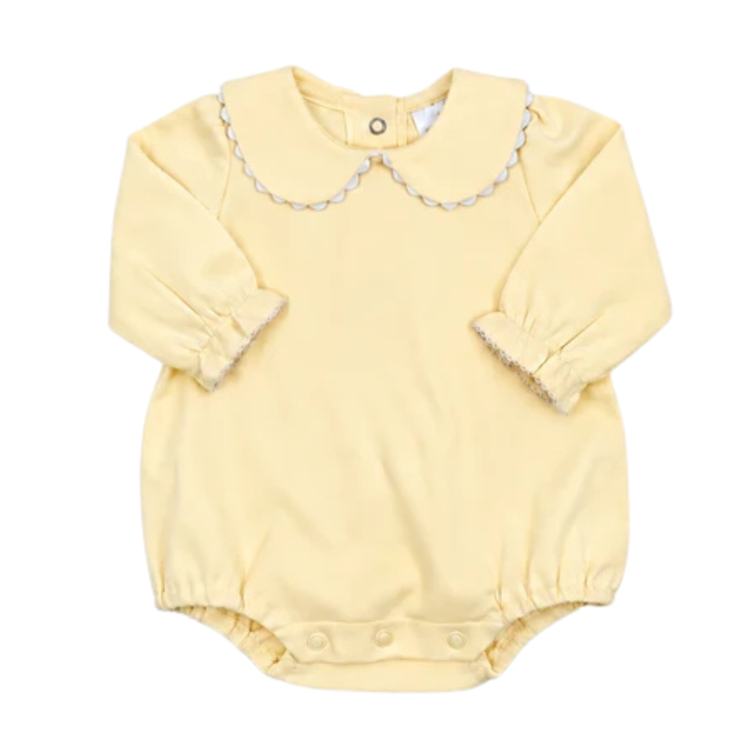 Thanksgiving Pre-Order - Girls Piping Collar Long Sleeve Bubble (Multiple Colors)