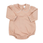 Thanksgiving Pre-Order - Girls Piping Collar Long Sleeve Bubble (Multiple Colors)