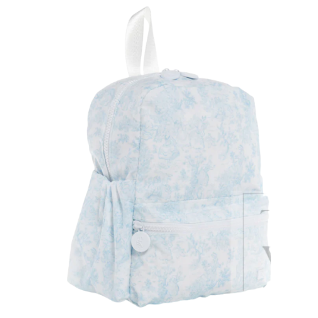 TRVL Back-To-School Pre-Order — Bunny Toile Blue Backpack