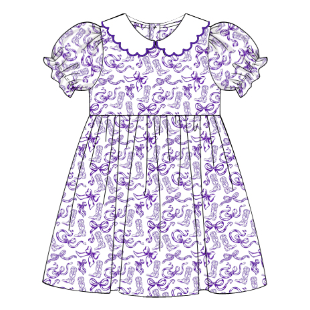 Collegiate - Scallop Collar Dress (Multiple Colors)