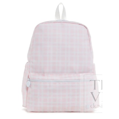 TRVL Back-To-School Pre-Order — Pimlico Plaid Pink Backpack