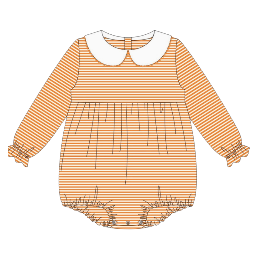 Halloween Pre-Order - Stripe Long Sleeve Collar Bubble (Multiple Colors)