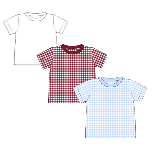 Memorial Day Pre-Order - Fairway Embroidery Gingham Tees (Multiple Colors)