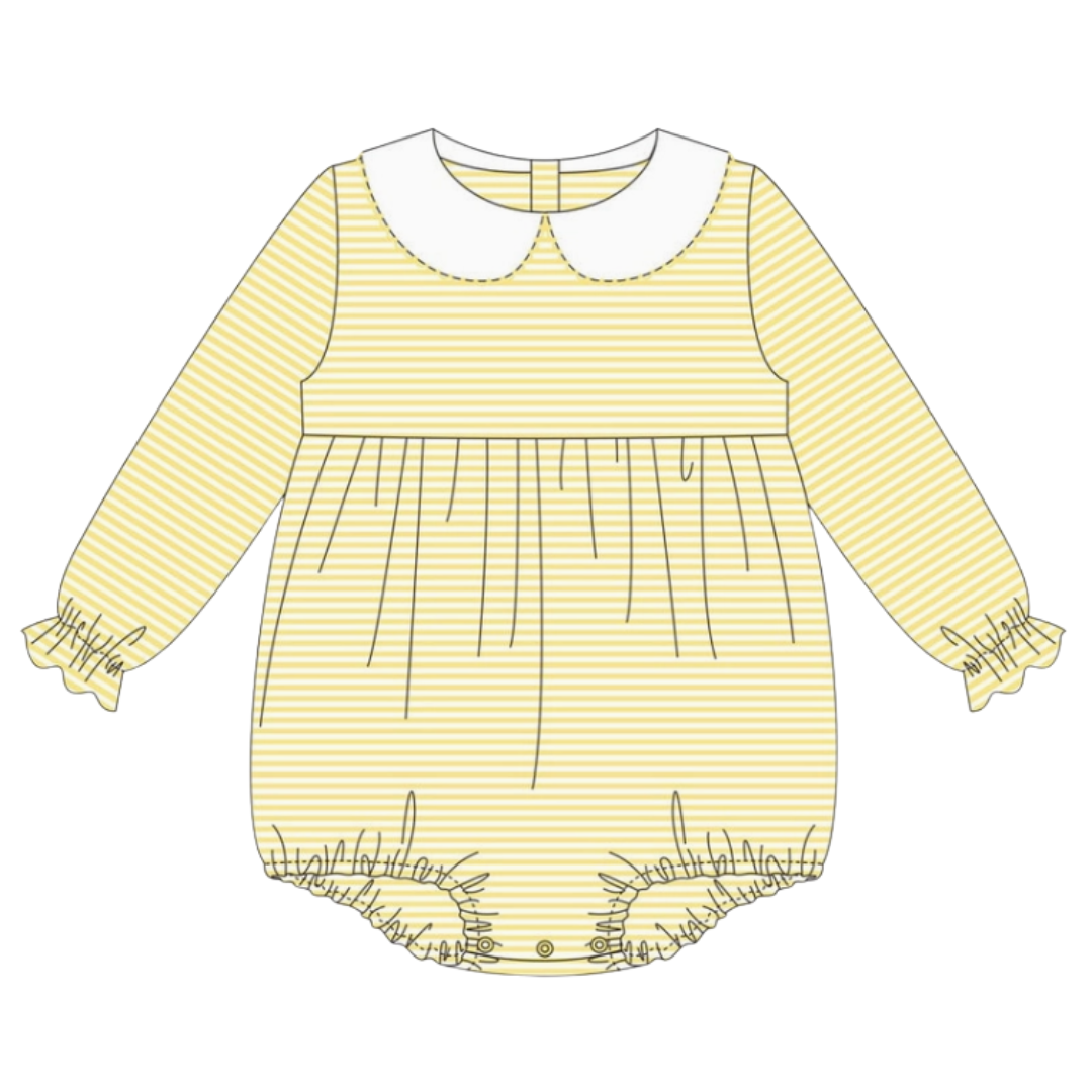 Halloween Pre-Order - Stripe Long Sleeve Collar Bubble (Multiple Colors)