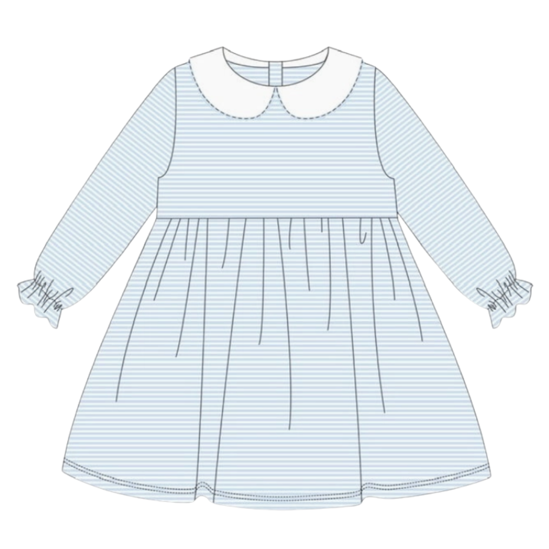 Halloween Pre-Order - Stripe Long Sleeve Dress (Multiple Colors)