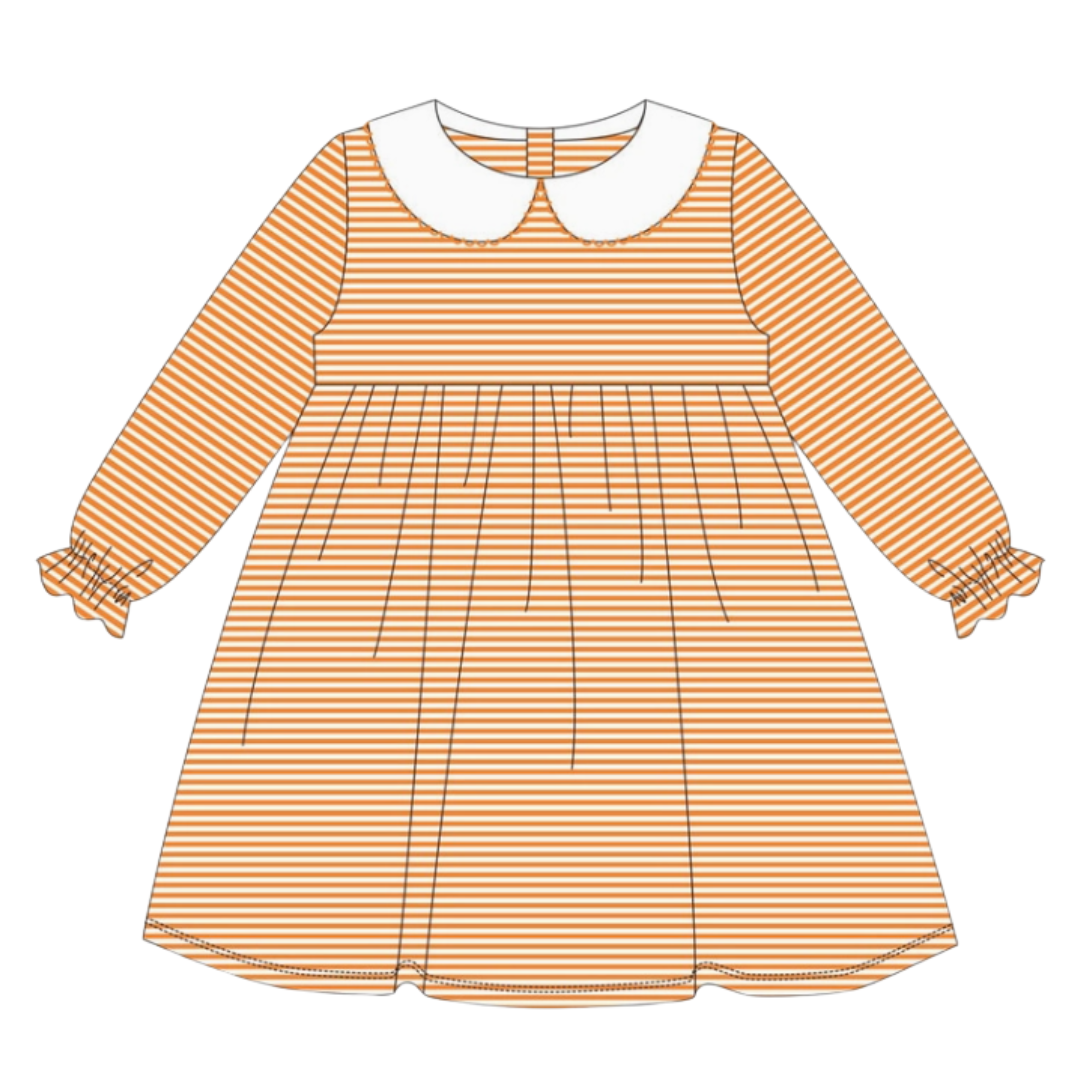 Halloween Pre-Order - Stripe Long Sleeve Dress (Multiple Colors)