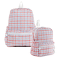 TRVL Back-To-School Pre-Order — Classic Plaid Red Backpack