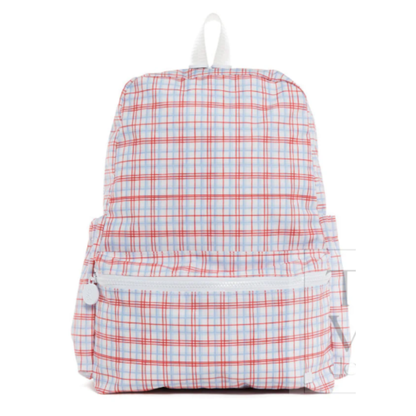 TRVL Back-To-School Pre-Order — Classic Plaid Red Backpack