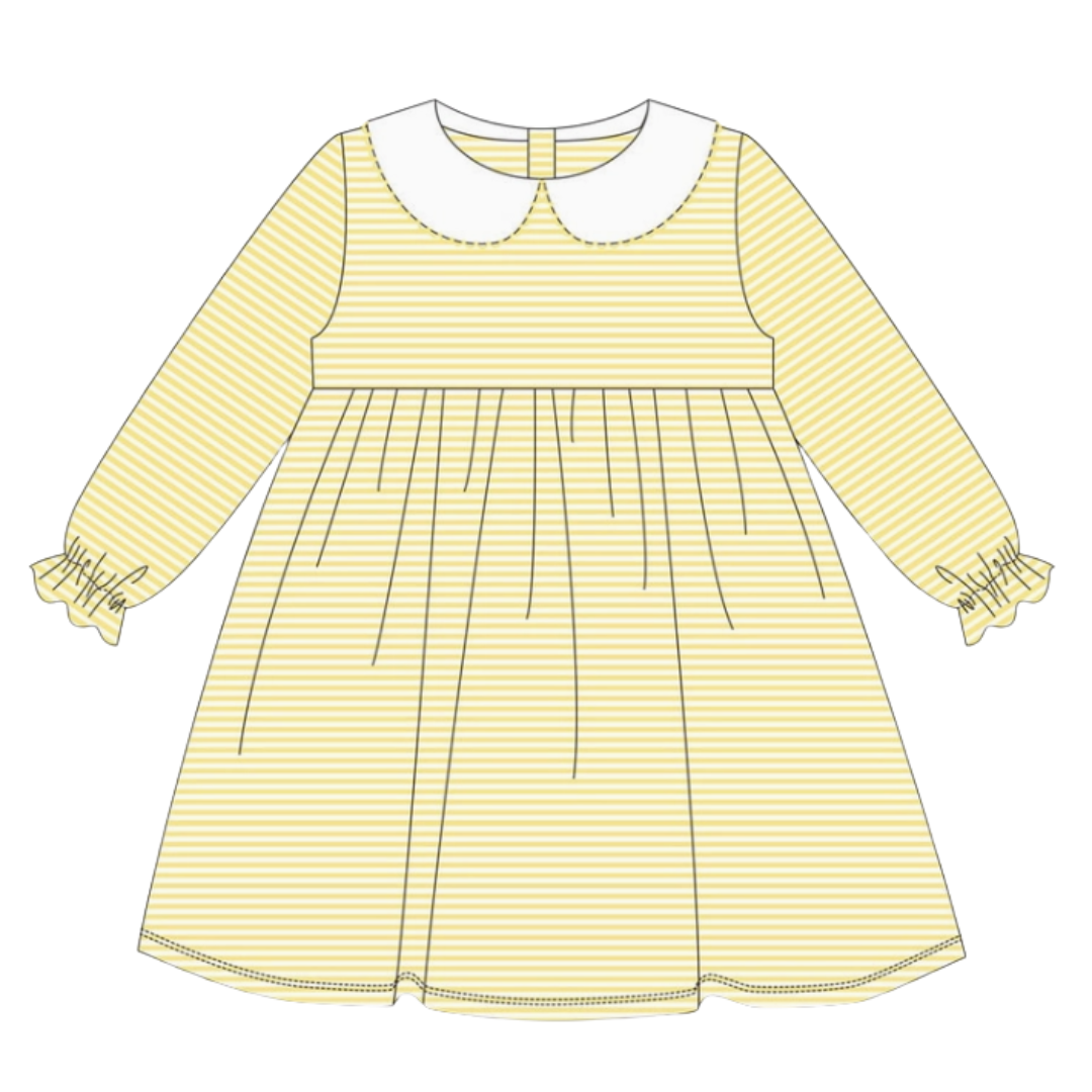 Halloween Pre-Order - Stripe Long Sleeve Dress (Multiple Colors)
