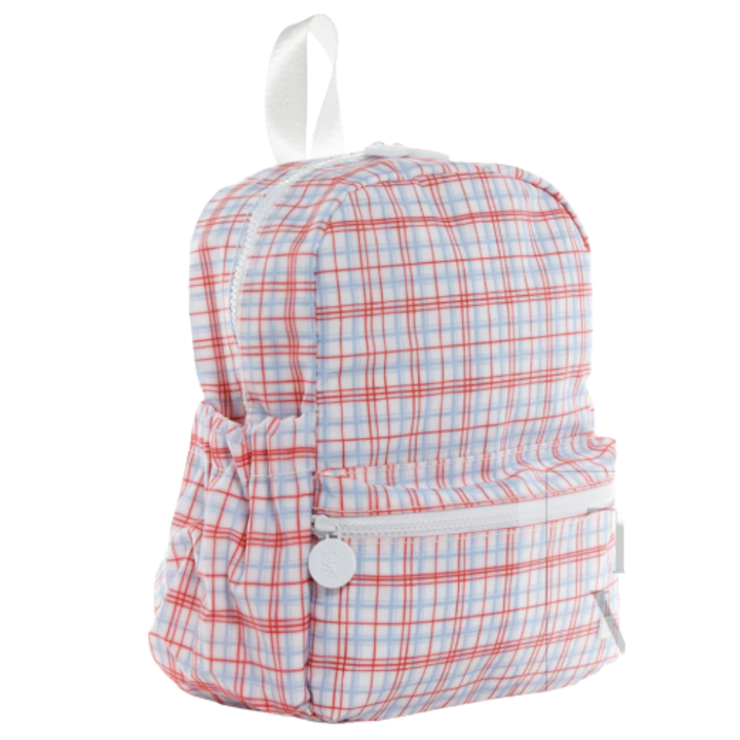 TRVL Back-To-School Pre-Order — Classic Plaid Red Backpack