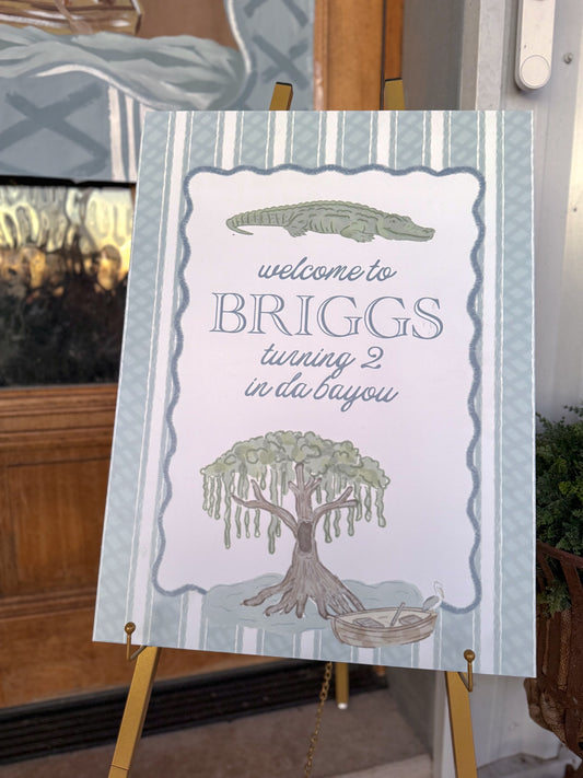 Mary Tyler Made Custom Birthday Welcome Sign