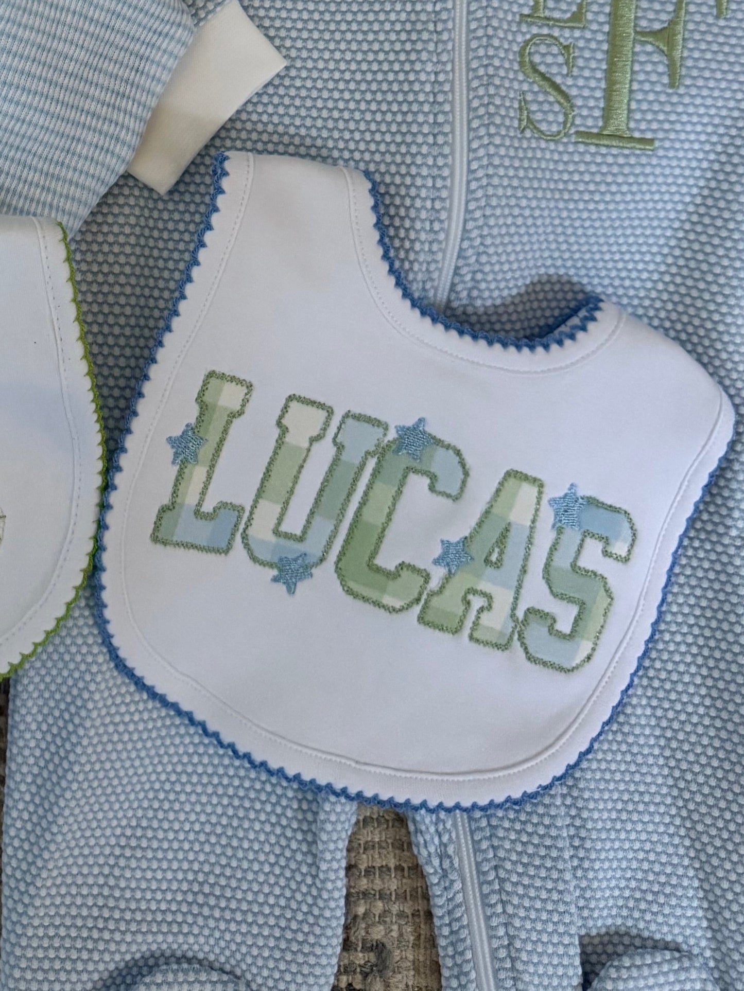 Picot Trim Bib (Multiple Colors)