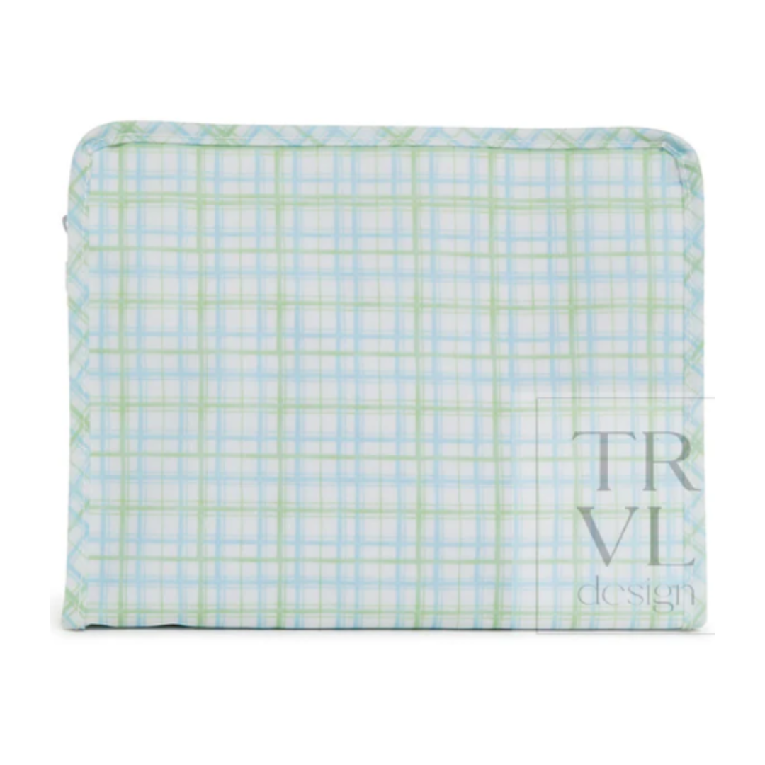 TRVL Back-To-School Pre-Order — Classic Plaid Green Pouch/Lunch Kit