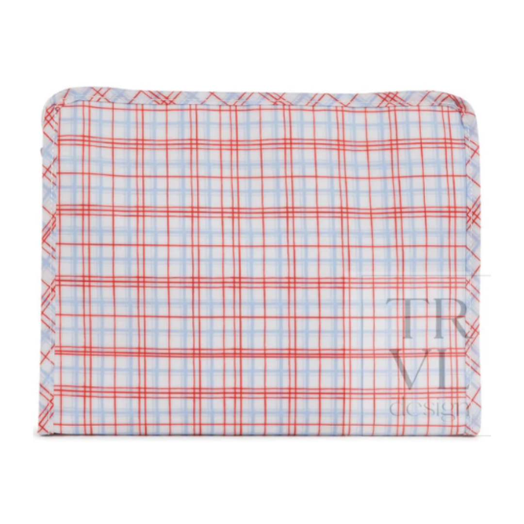 TRVL Back-To-School Pre-Order — Classic Plaid Red Pouch/Lunch Kit