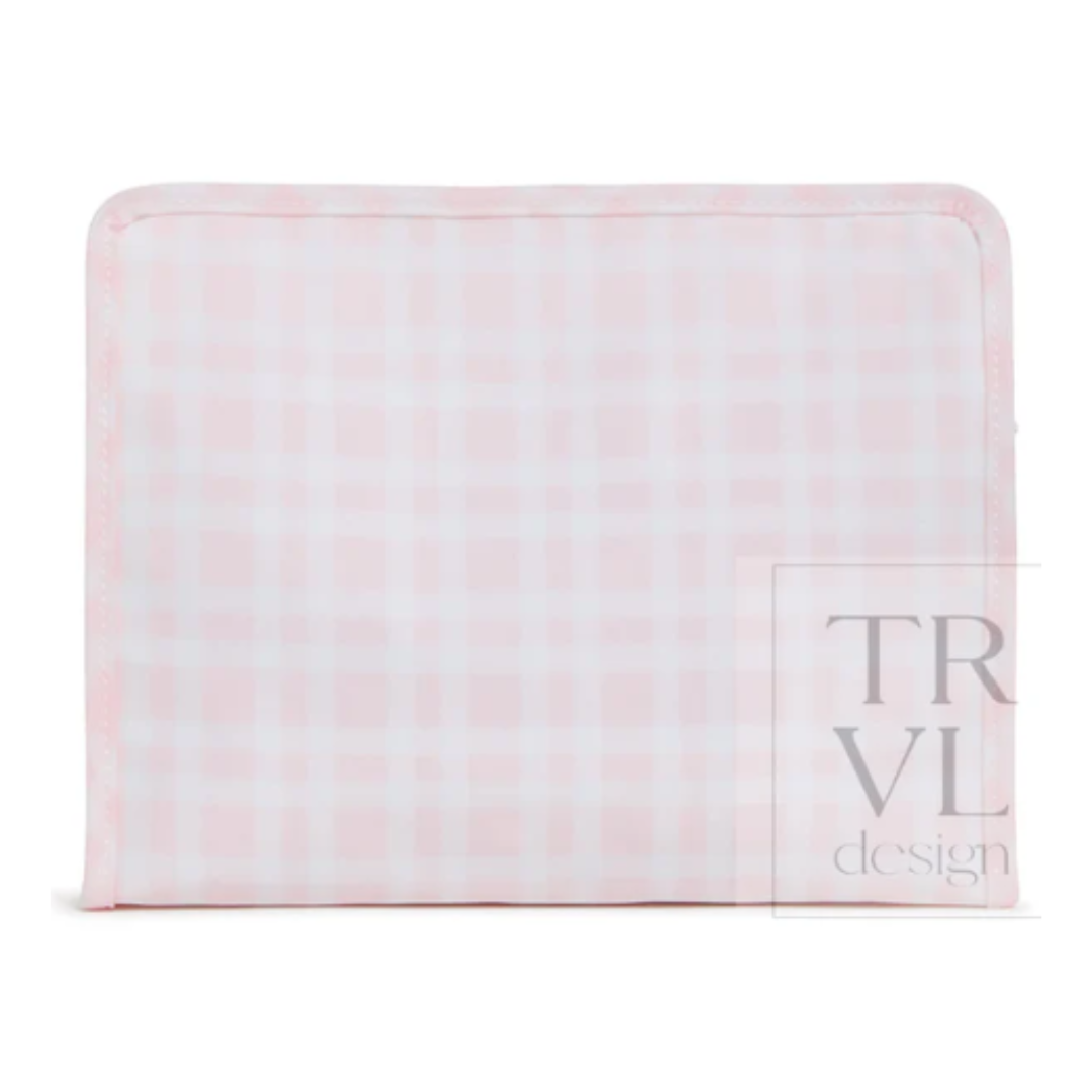 TRVL Back-To-School Pre-Order — Pimlico Plaid Pink Pouch/Lunch Kit
