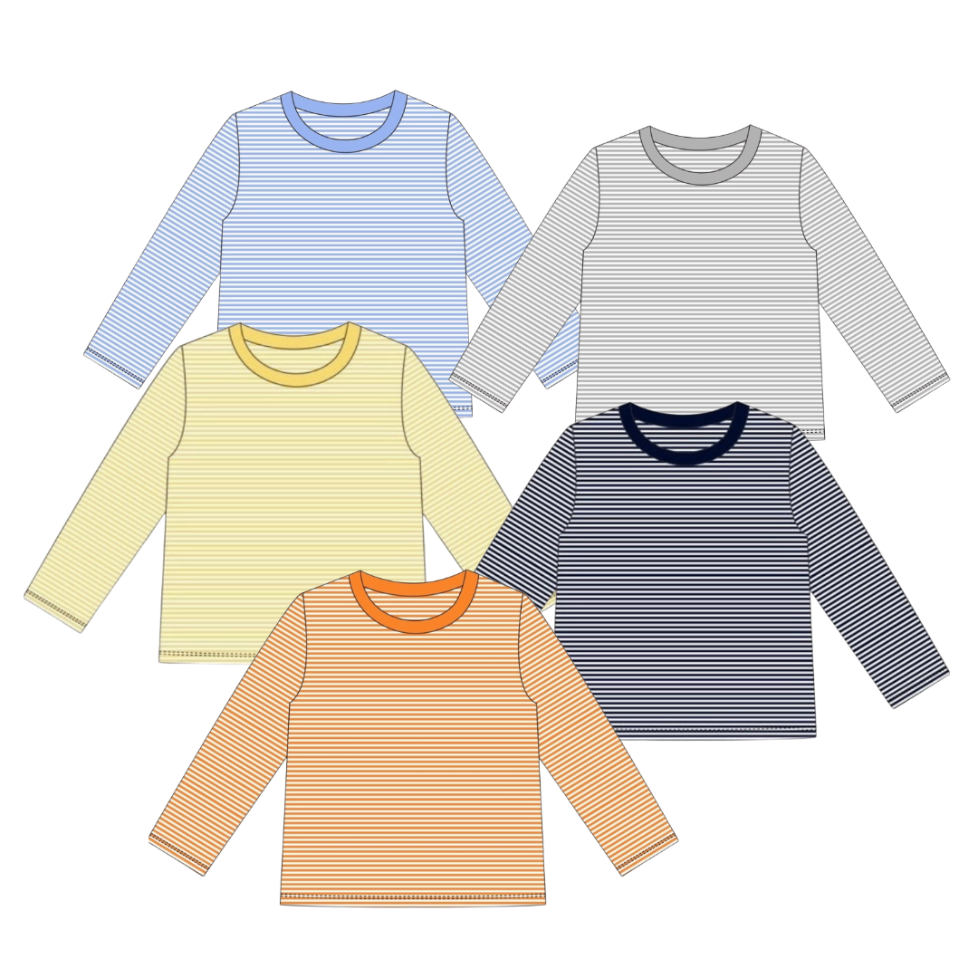 Halloween Pre-Order - Stripe Long Sleeve Tee (Multiple Colors)