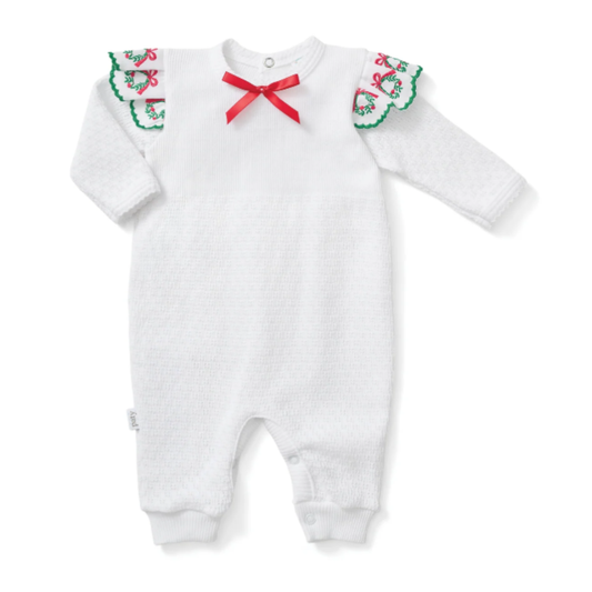 Christmas Pre-Order - Paty Romper With Swiss Wreath