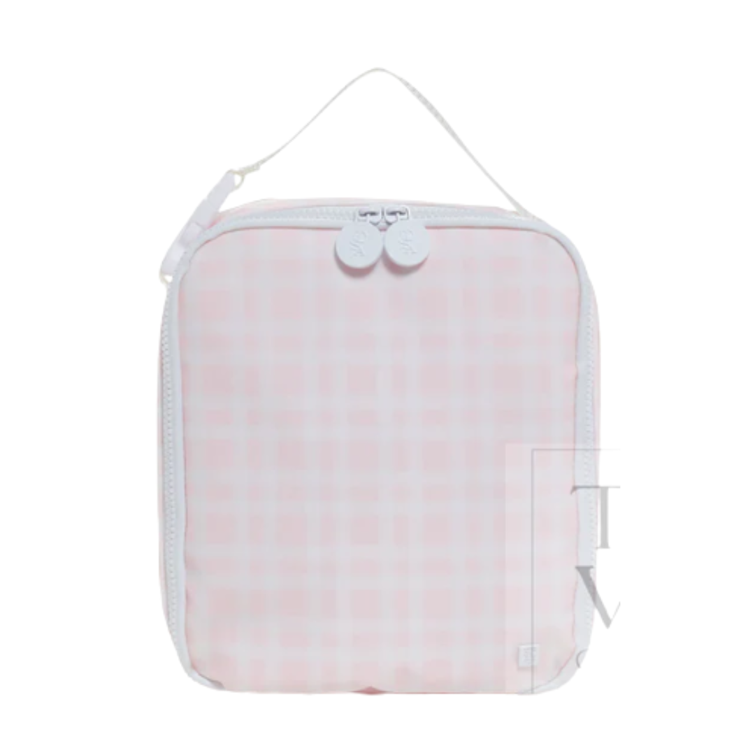 TRVL Back-To-School Pre-Order — Pimlico Plaid Pink Pouch/Lunch Kit