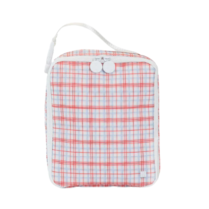 TRVL Back-To-School Pre-Order — Classic Plaid Red Pouch/Lunch Kit