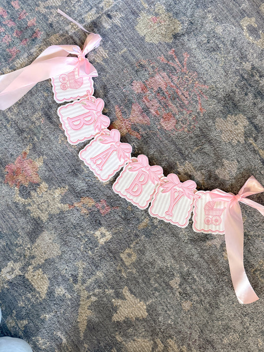 Baby Carriage Baby Banner