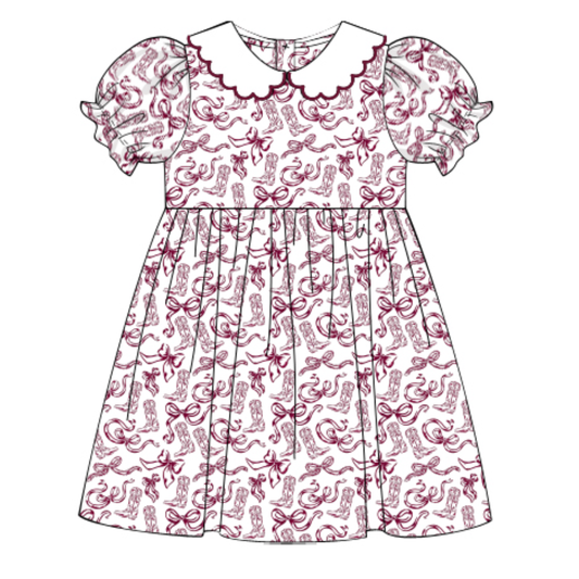 Collegiate - Scallop Collar Dress (Multiple Colors)