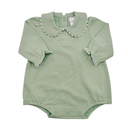 Halloween Pre-Order - Girls Piping Collar Long Sleeve Bubble (Multiple Colors)