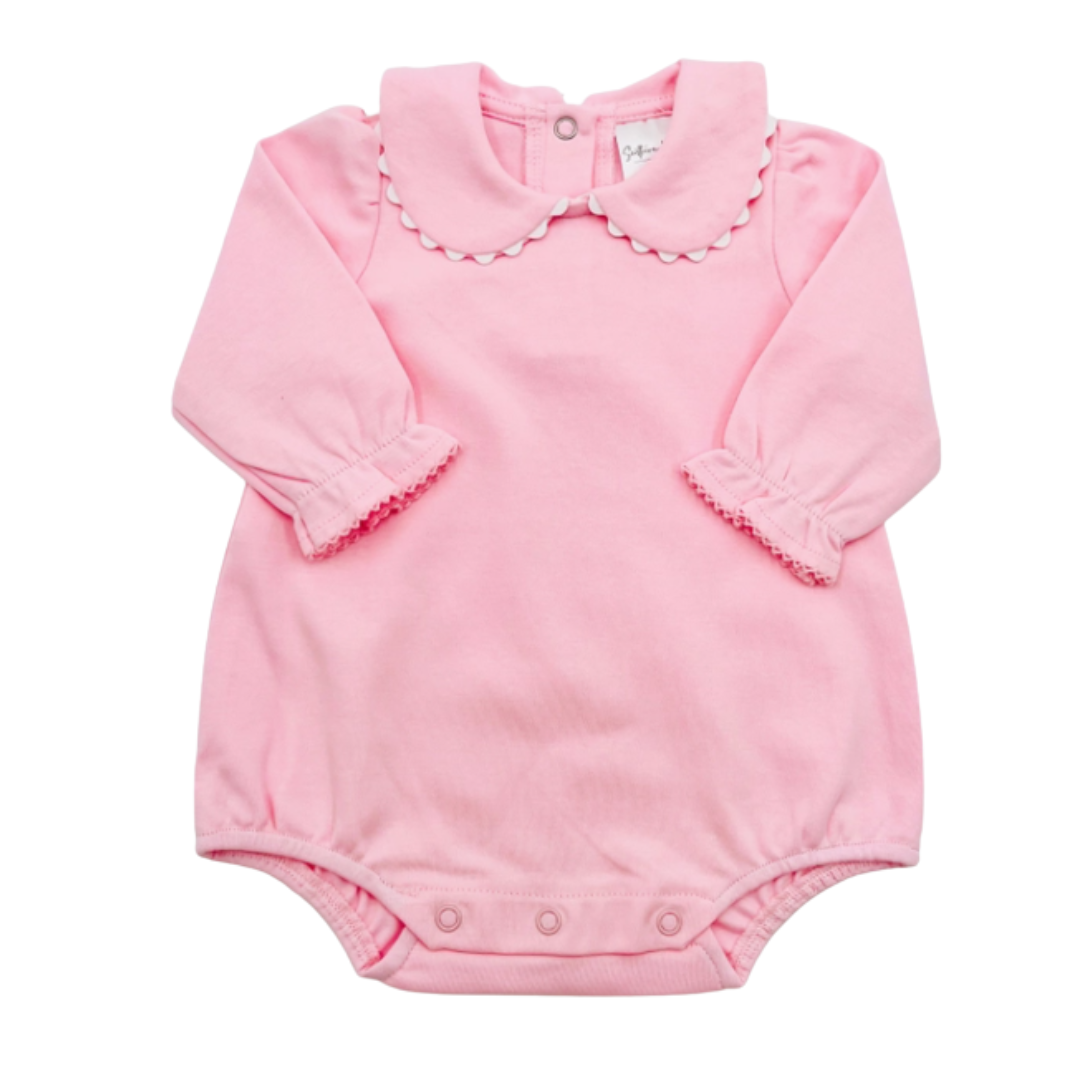 Halloween Pre-Order - Girls Piping Collar Long Sleeve Bubble (Multiple Colors)