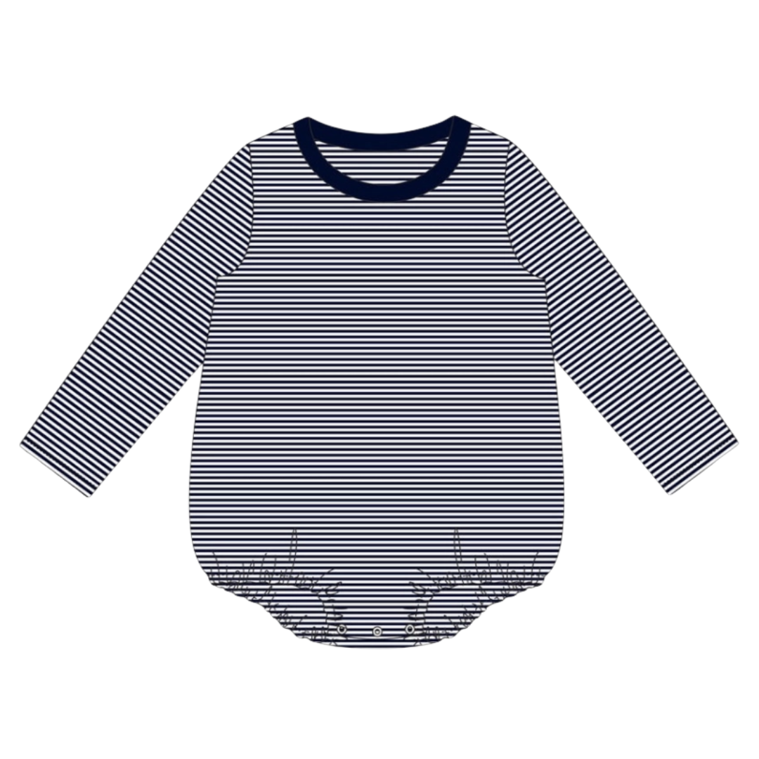 Halloween Pre-Order - Stripe Long Sleeve Bubble (Multiple Colors)