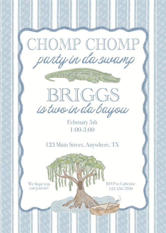 Mary Tyler Made - Custom Painted Digital Birthday Invitation (Prints Available)