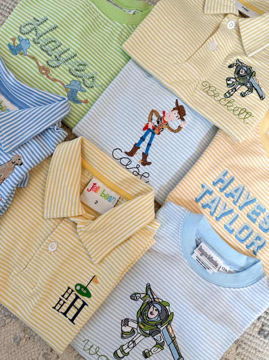 Boys Striped Tee (Multiple Colors)