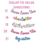 Fairway Embroidery Gingham Collection - Scallop Bib Bubble (Multiple Colors)