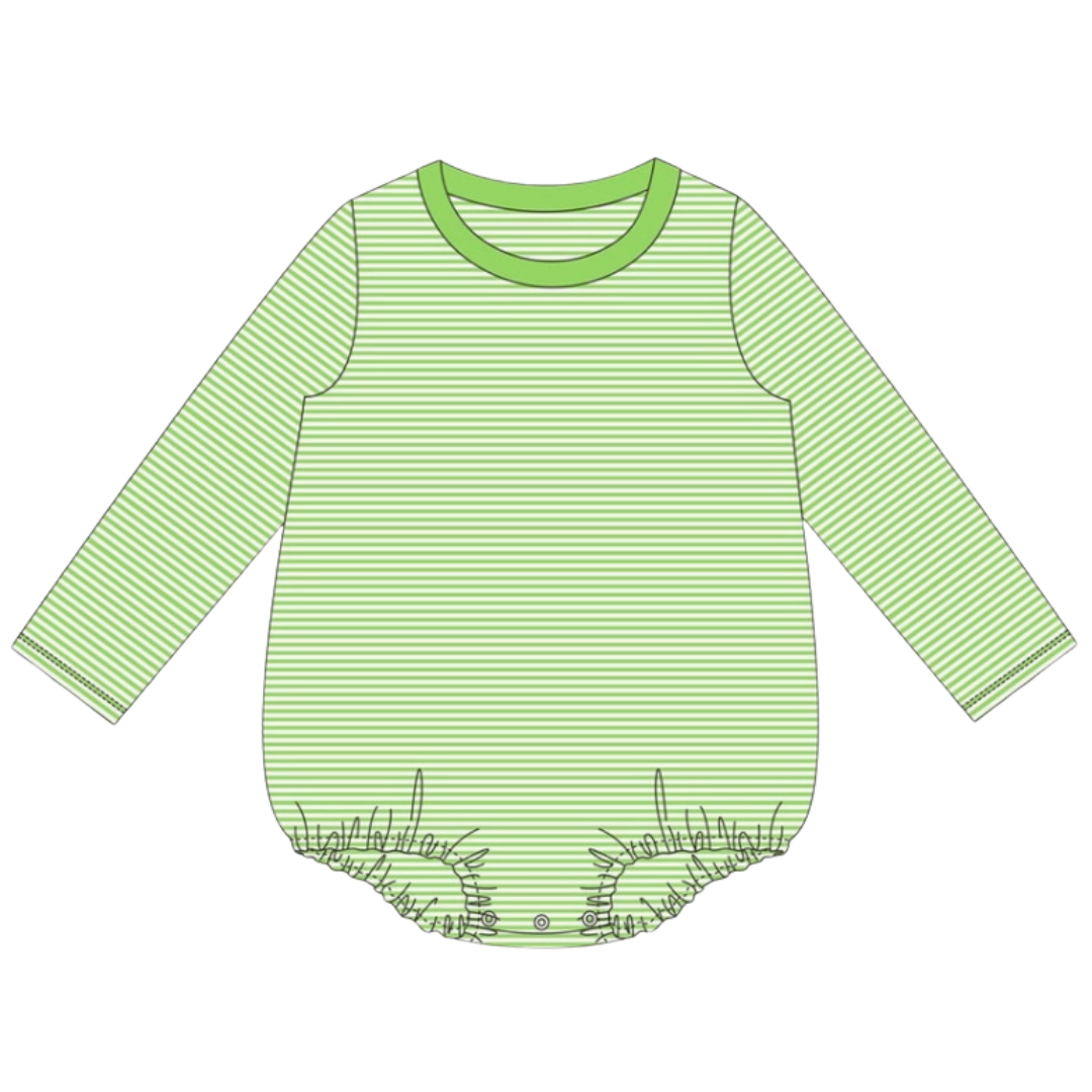 Halloween Pre-Order - Stripe Long Sleeve Bubble (Multiple Colors)