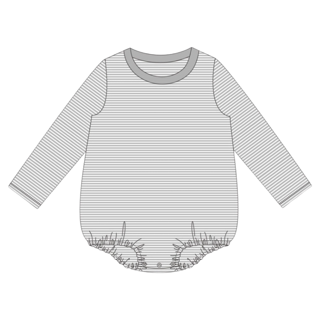 Halloween Pre-Order - Stripe Long Sleeve Bubble (Multiple Colors)