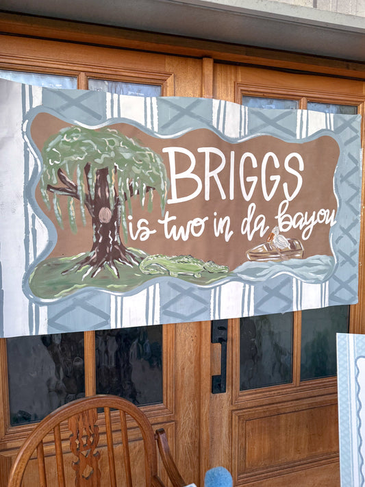 Path to Paint Custom Birthday Painted Banner