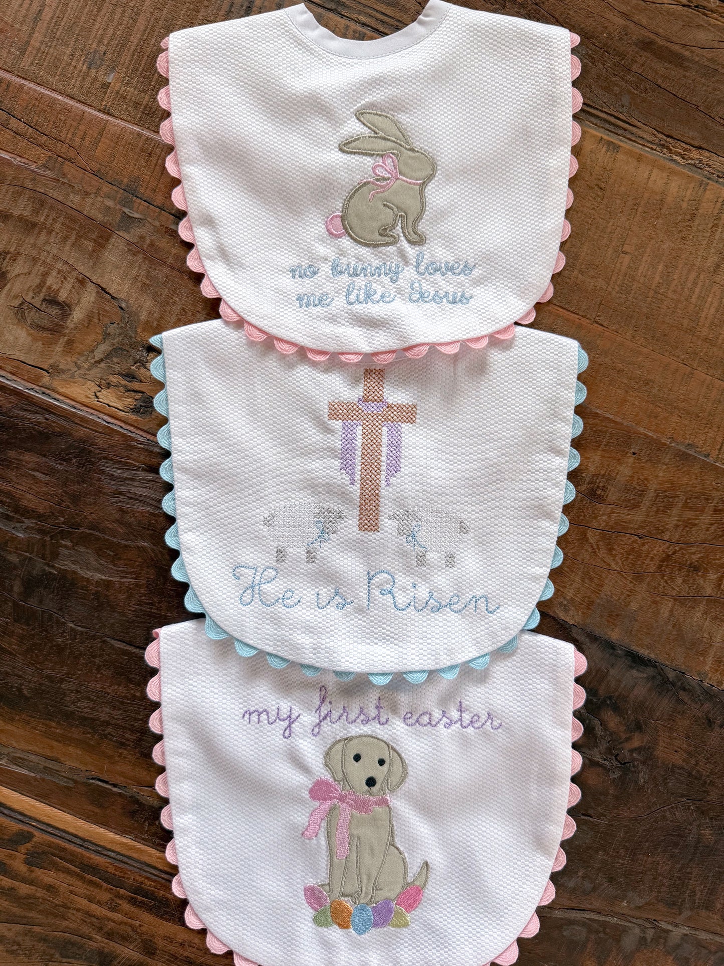 Quick Ship Easter Bibs