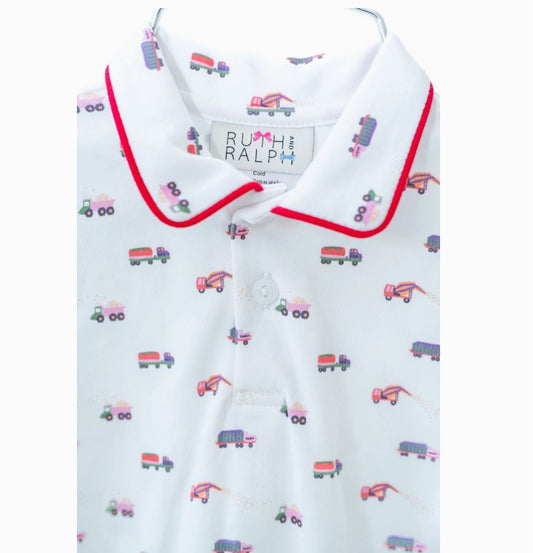 Construction Collared Romper