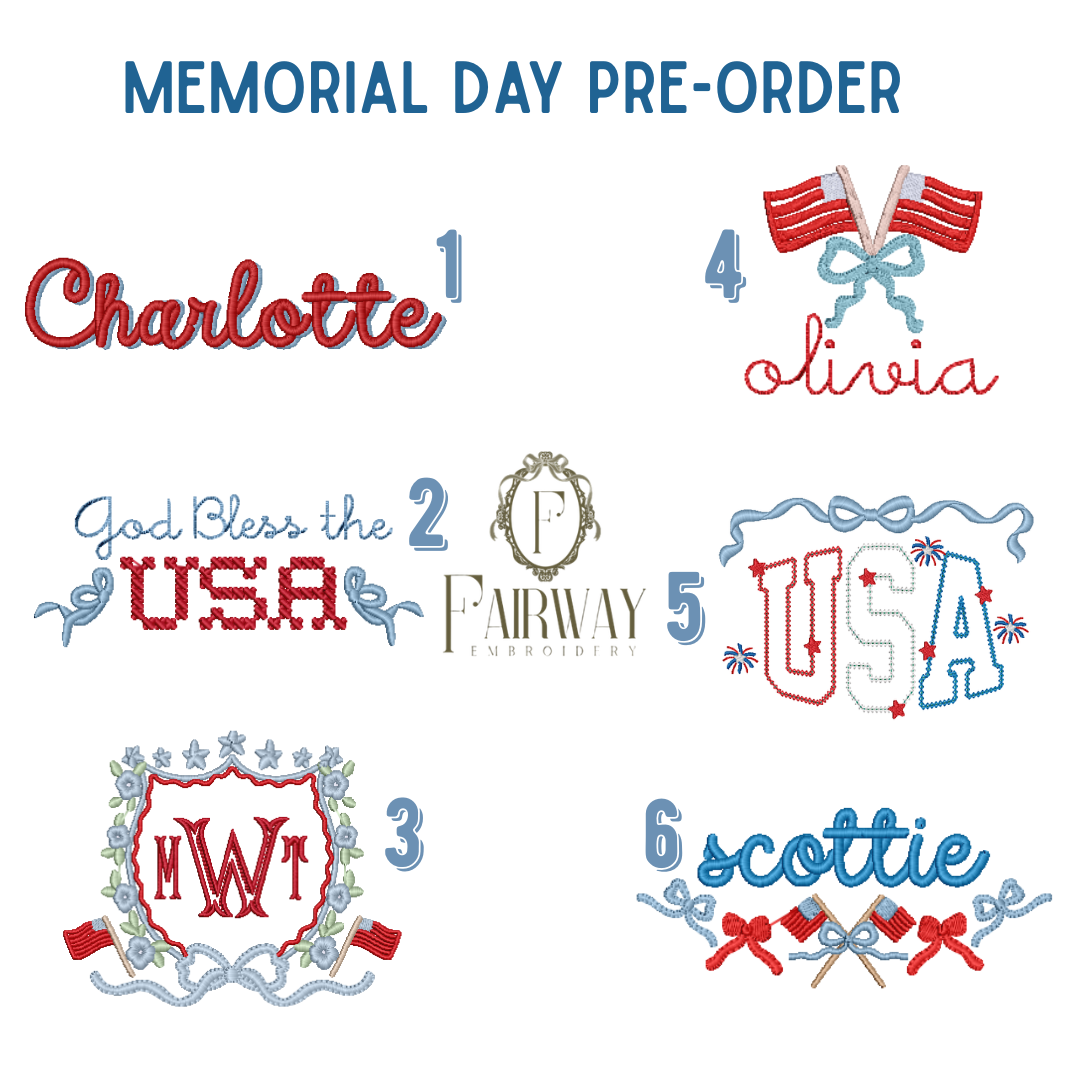 Memorial Day Pre-Order - Blue Gingham Bubble