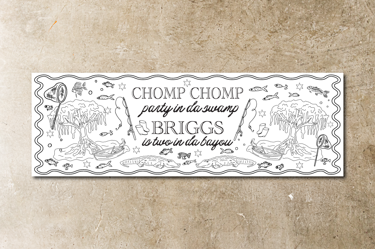 Tiny Color Co Custom Printed Coloring Sheet