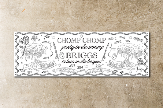 Tiny Color Co Custom Printed Coloring Sheet