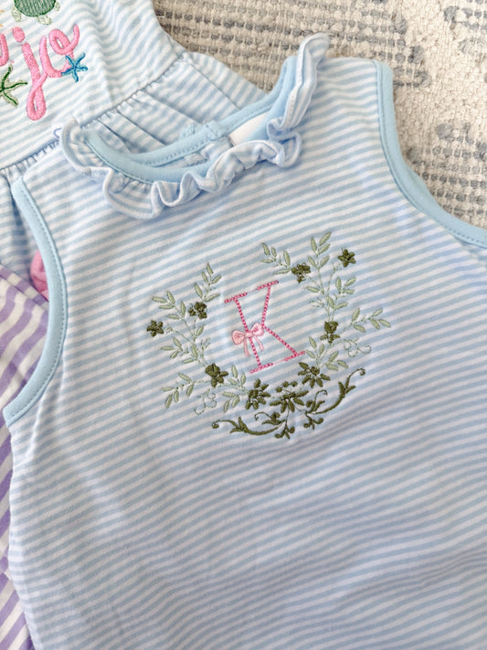 Evie Bubble - Pink Gingham and Light Blue