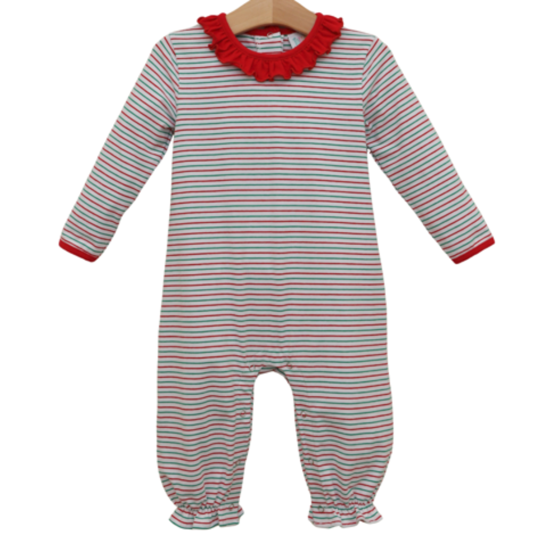 Jelly Bean Christmas Pre-Order — Candy Stripe Emily Romper