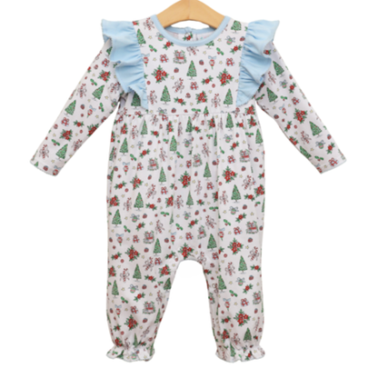 Jelly Bean Christmas Pre-Order — Christmas Tiding Frances Romper