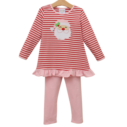 Jelly Bean Christmas Pre-Order — Jolly St. Nick Ruffle Pant Set