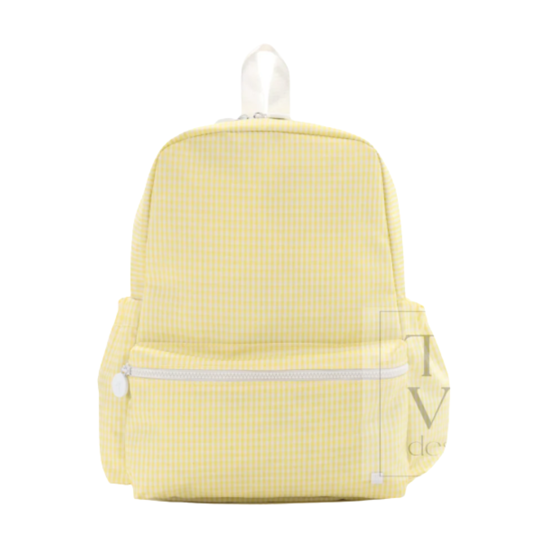 TRVL Back-To-School Pre-Order — Gingham Buttercup Backpack